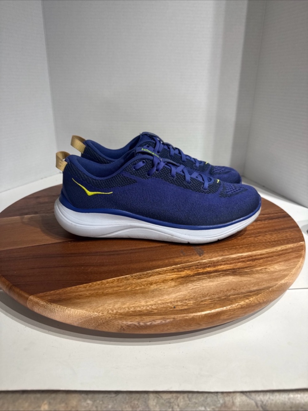 Hoka One One Hupana Flow Women’s Shoes Size 8.5 Blue Yellow Running Sneakers